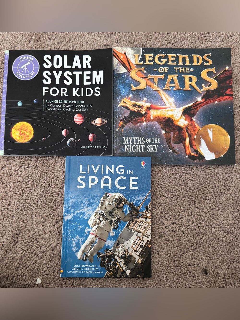 Set of 3 Space Themed Kids Books